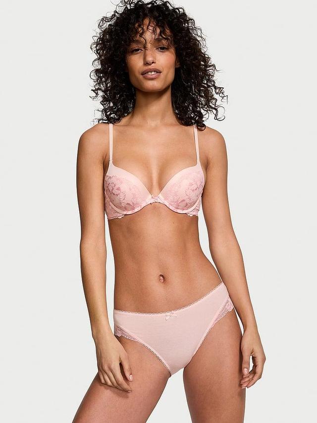 Lace-Trim Push-Up Bra Product Image