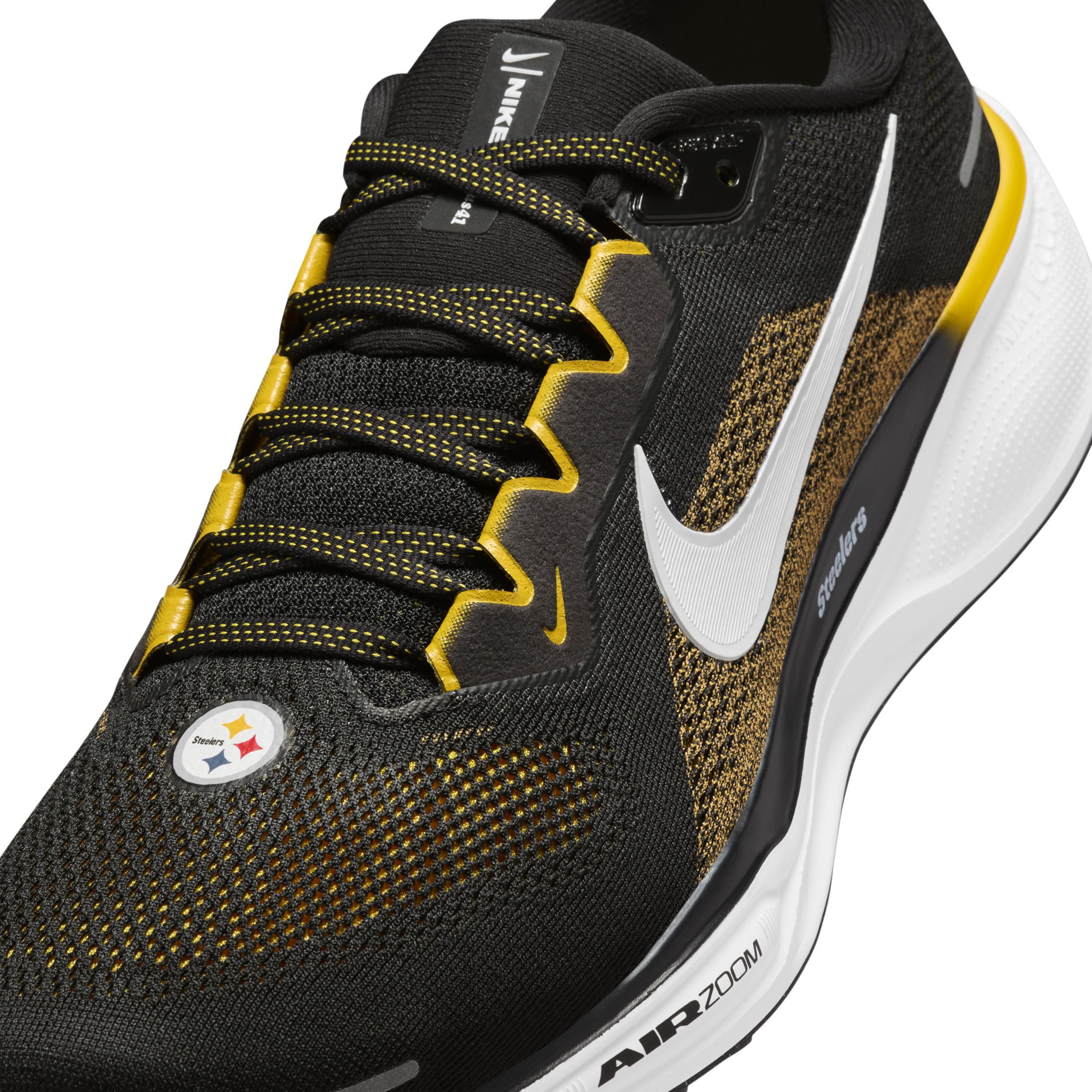 Nike Men's Pegasus 41 NFL Pittsburgh Steelers Road Running Shoes Product Image