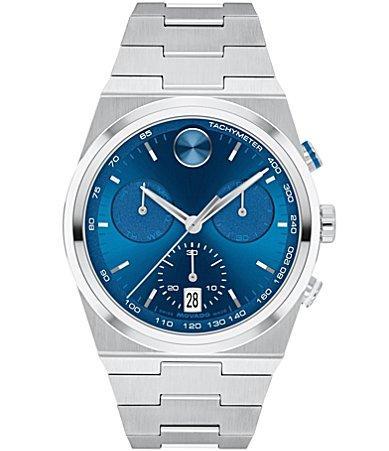 Movado Bold Mens Quest Quartz Chronograph Stainless Steel Bracelet Watch Product Image