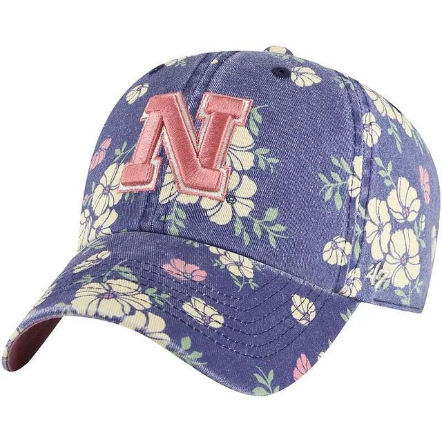 Womens 47 Brand Navy Nebraska Huskers Primrose Clean Up Adjustable Hat Product Image