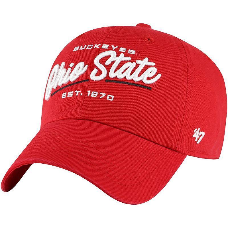 Womens 47 Scarlet Ohio State Buckeyes Sidney Clean Up Adjustable Hat Product Image