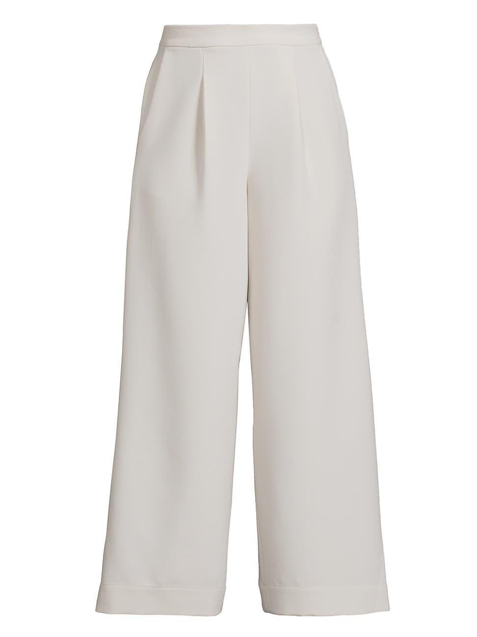 Womens Matte Crepe Crop Trousers product image