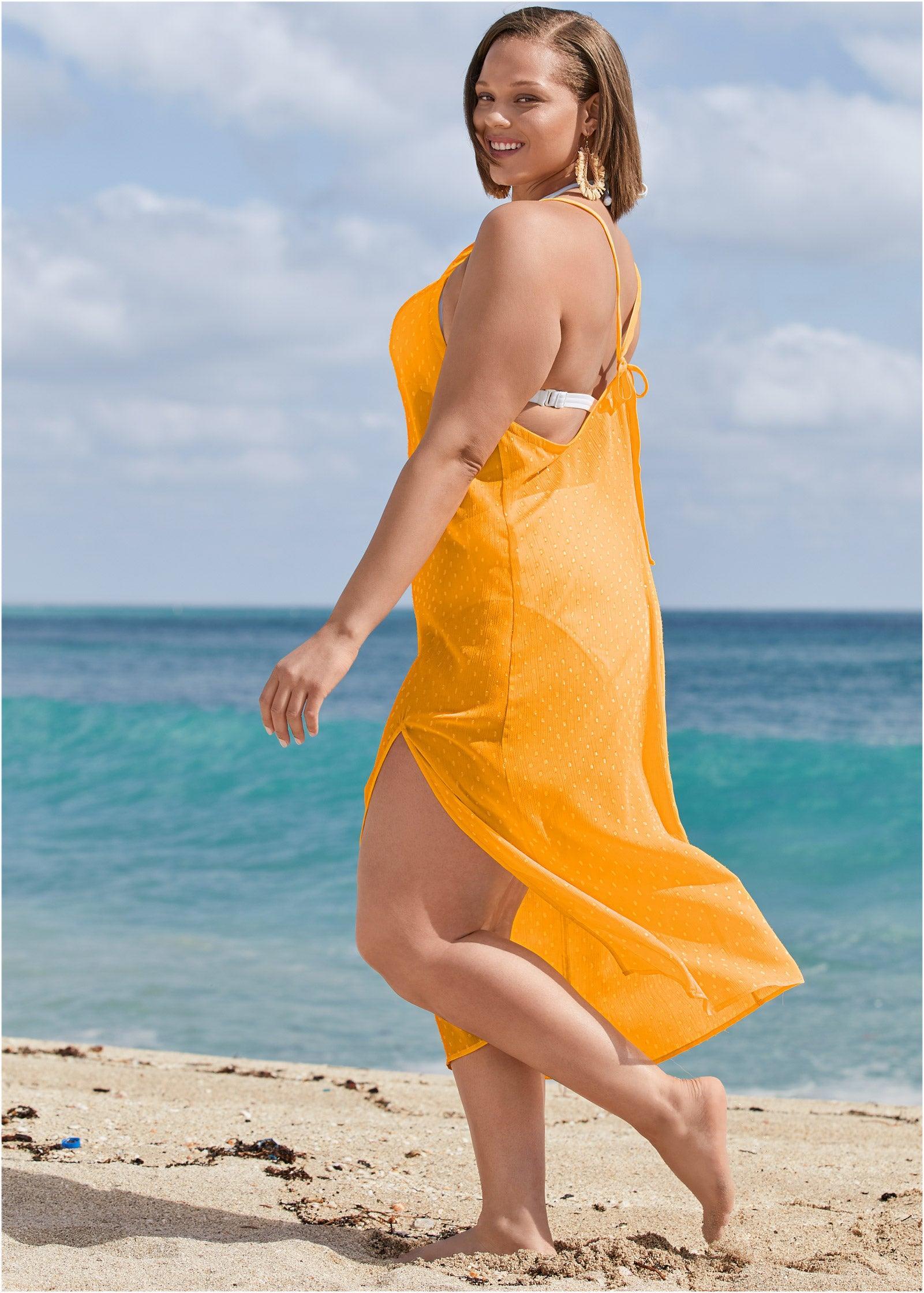 LUREX COVER-UP DRESS - Honey Bee Product Image