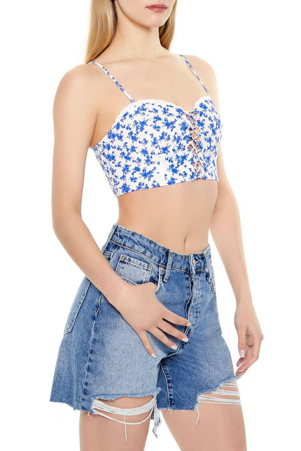 Floral Sweetheart Cropped Cami | Forever 21 Product Image