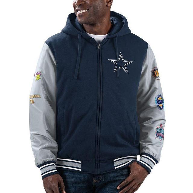 Mens G-III Extreme Dallas Cowboys Player Option 5x Super Bowl Champions Full-Zip Hoodie Blue Product Image