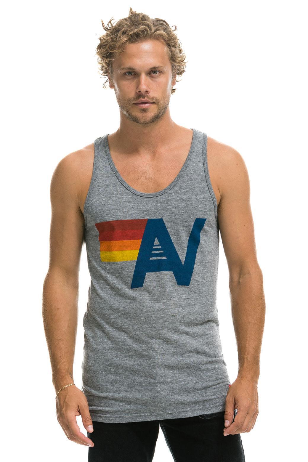 MEN'S LOGO TANK - HEATHER GREY  Product Image