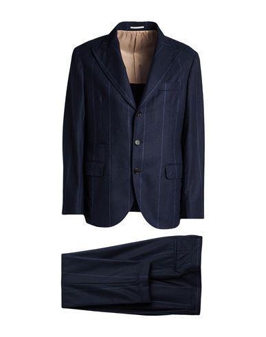 BRUNELLO CUCINELLI Man Suit Midnight Blue Size 40 Wool, Silk, Cashmere Product Image