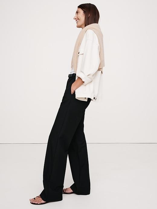 High-Rise Modern Straight Refined Pant Product Image