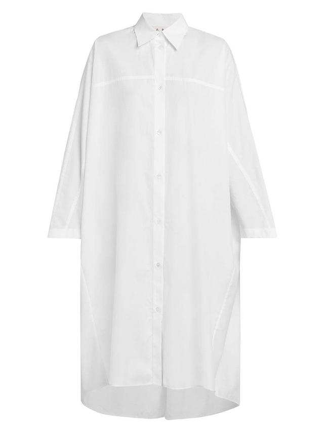 Womens Oversized Cotton Shirtdress Product Image