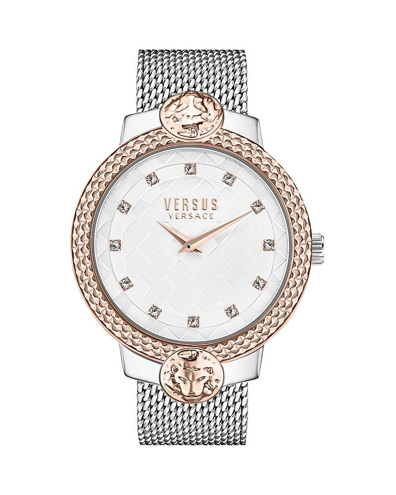 Versus Versace Womens Mouffetard Two Hand Gold-Tone Stainless Steel Watch 38mm - Gold Product Image