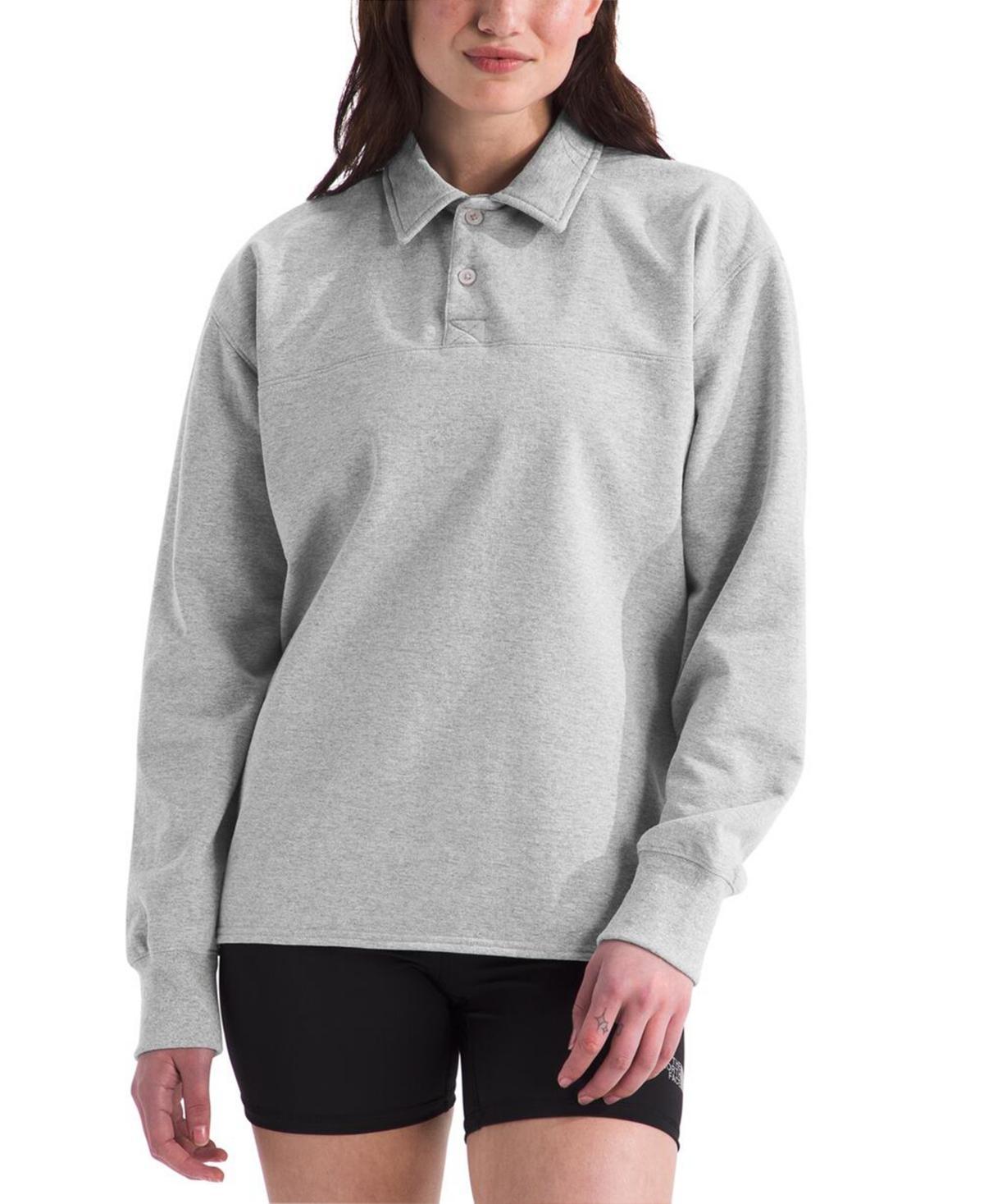 The North Face Womens Heritage Logo-Patch Rugby Shirt Product Image