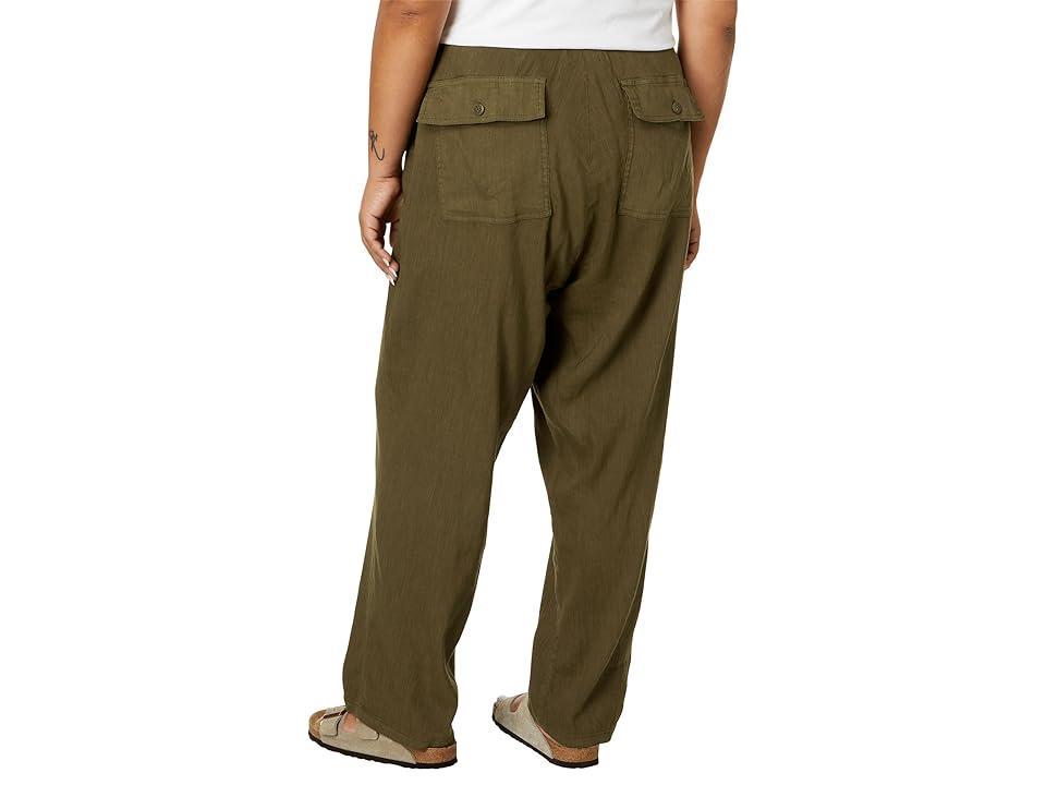 KUT from the Kloth Plus Size Rosalie - Drawstring Pants with Porkchop Pockets in Dark (Dark ) Women's Casual Pants Product Image