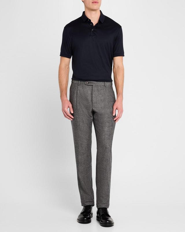 Men's Wool Flannel Trousers Product Image