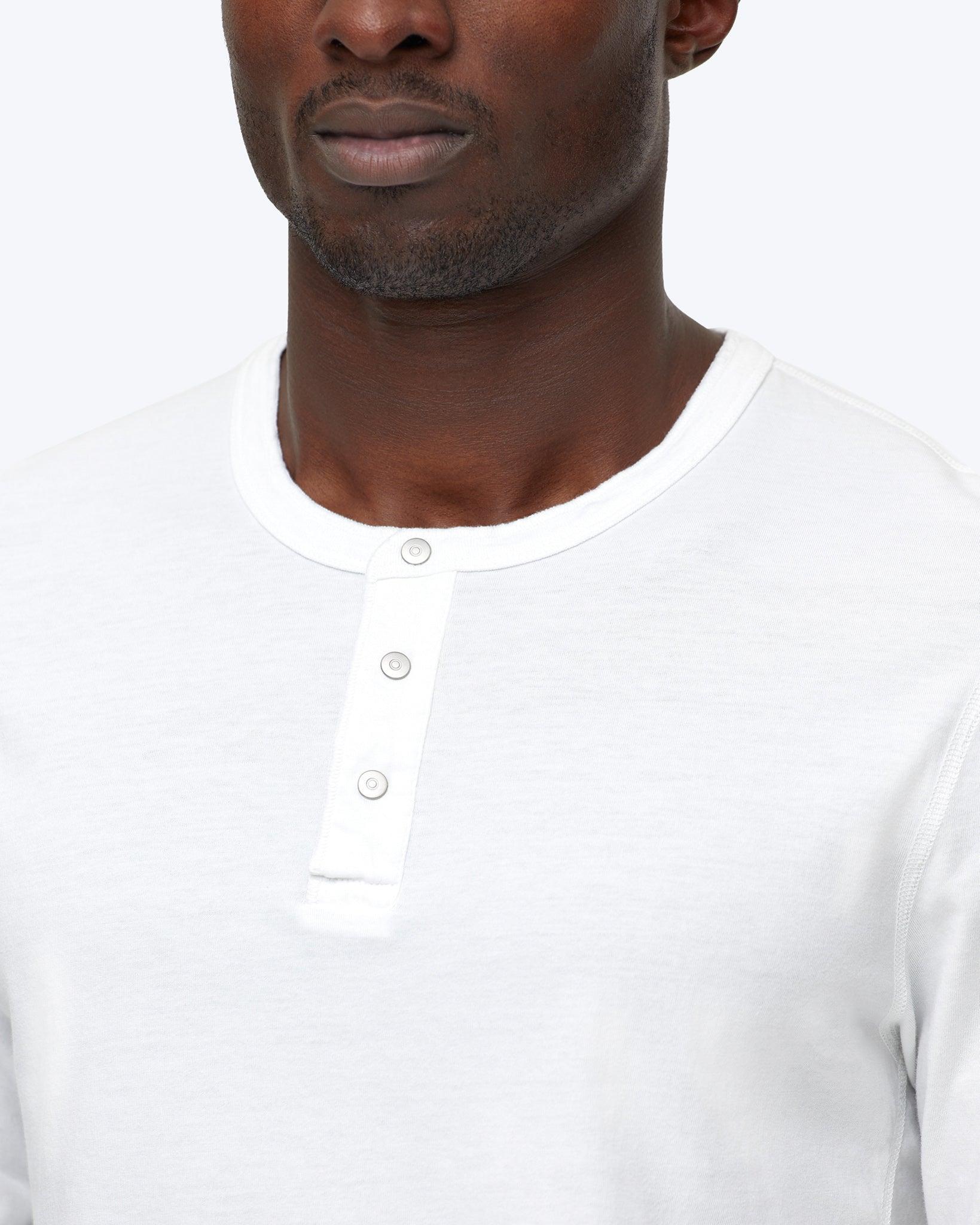 Lightweight Jersey Long Sleeve Henley Male Product Image