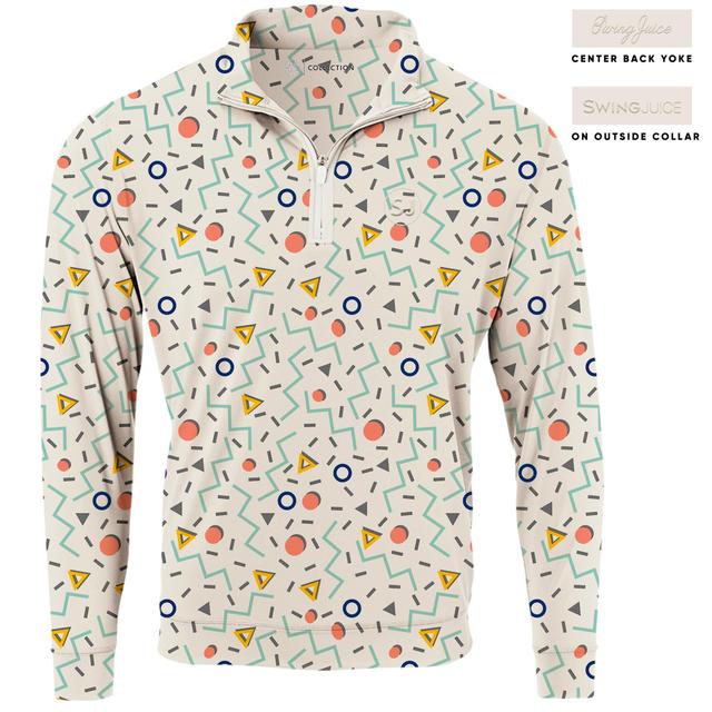 SwingJuice Golf Fresh Prints Men's Quarter Zip Male Product Image