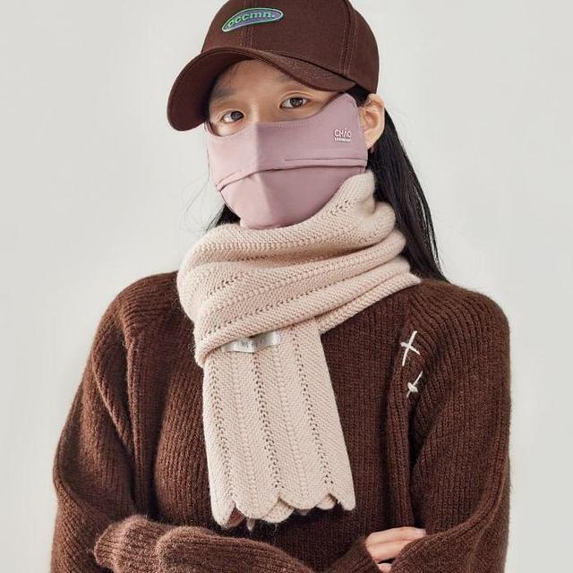 Plain Knit Scarf Product Image