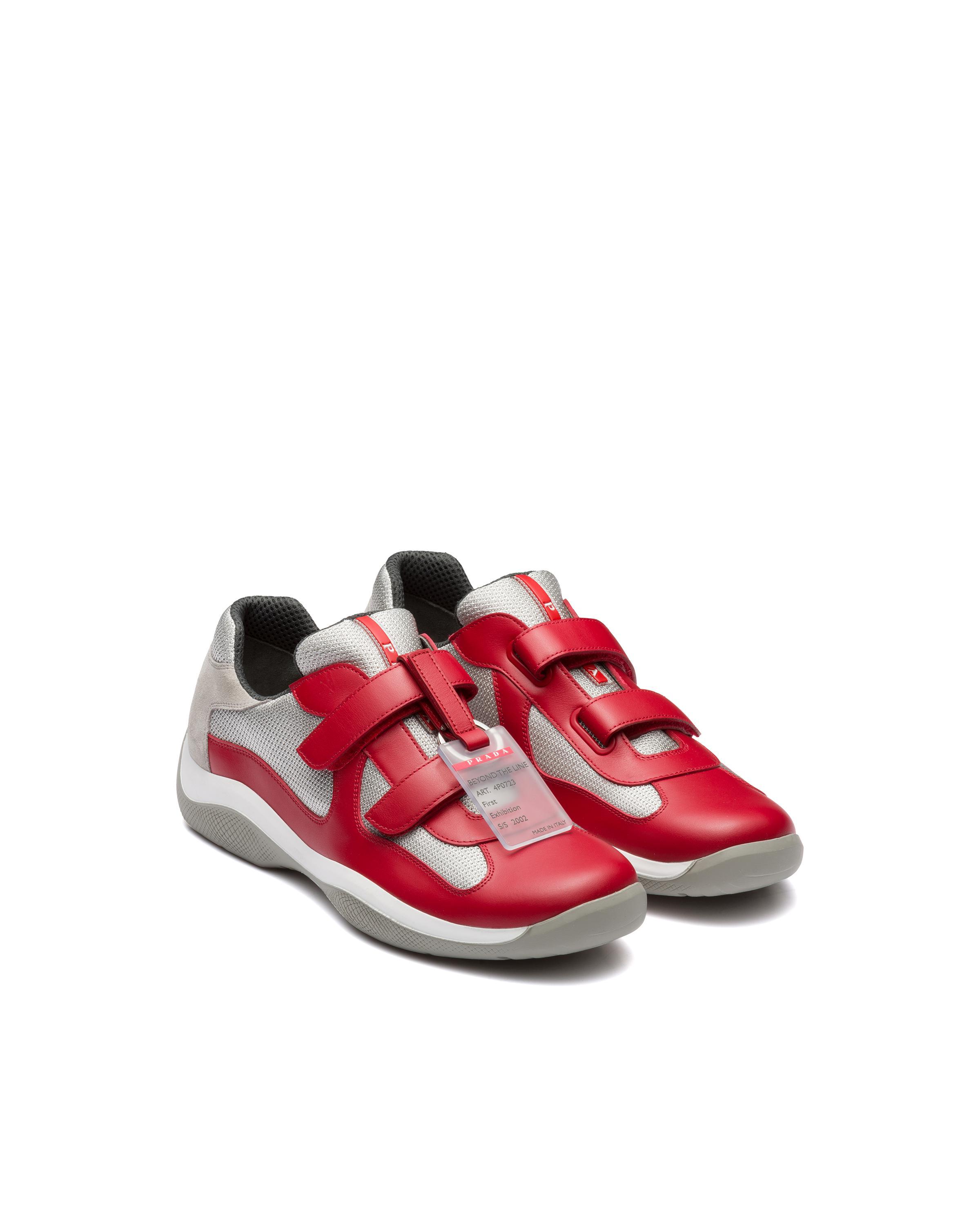 PRADA America's Cup Original Low-top Sneakers In Red Product Image