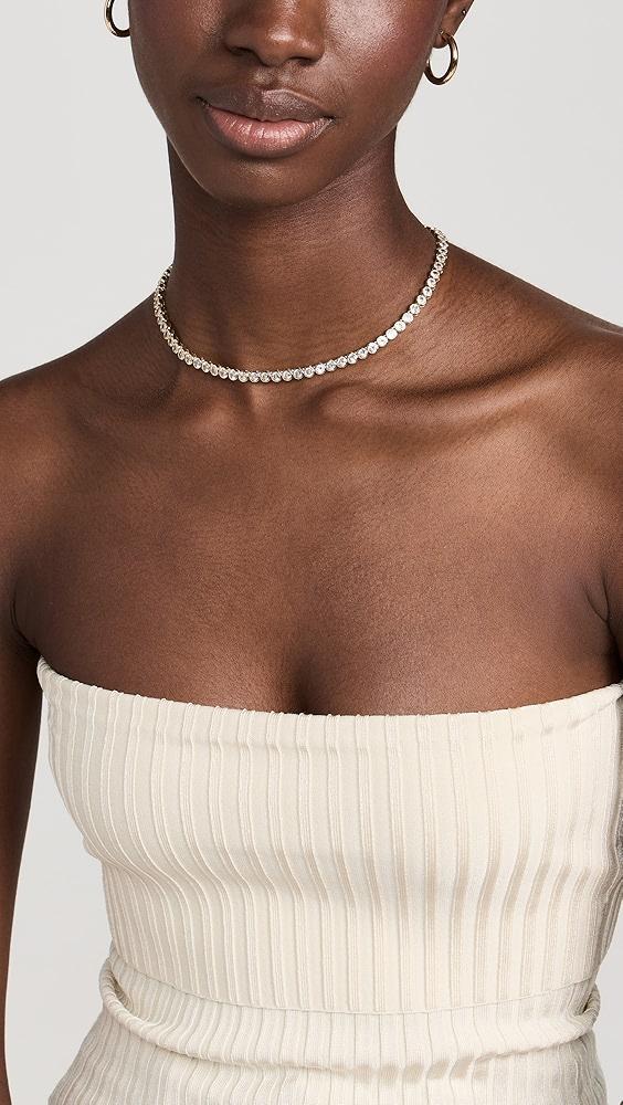 Alexa Leigh Crystal Bezel Tennis Necklace | Shopbop Product Image