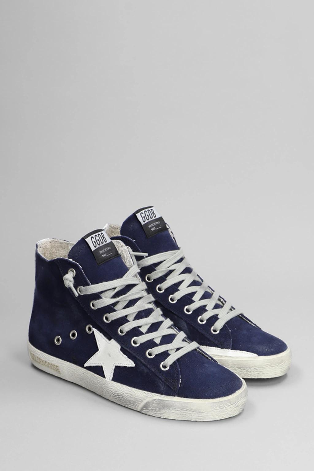 Francy Sneakers In Leather In Blue Product Image