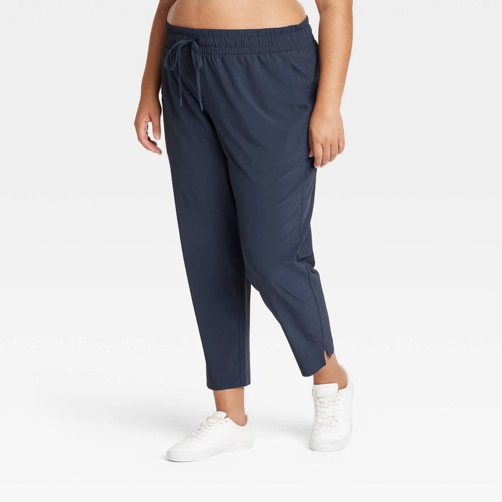 Womens Active Light High-Rise Taper Pants - All In Motion Navy Blue 4X Product Image