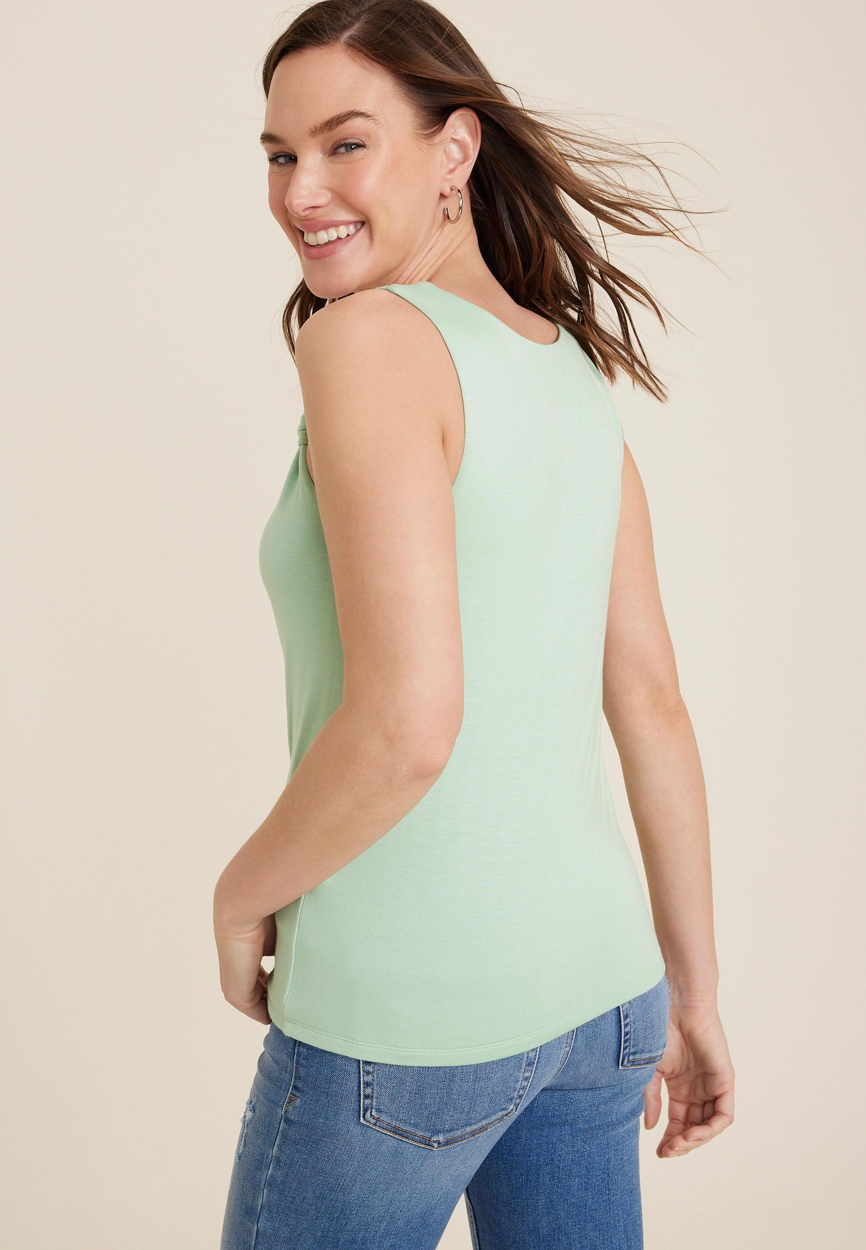  Asymmetrical Knot Tank Top Product Image