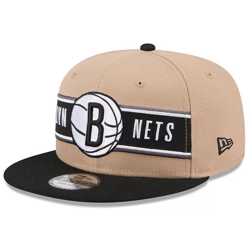 Mens New Era Tan/Black Brooklyn Nets 2024 NBA Draft 9FIFTY Snapback Hat Product Image