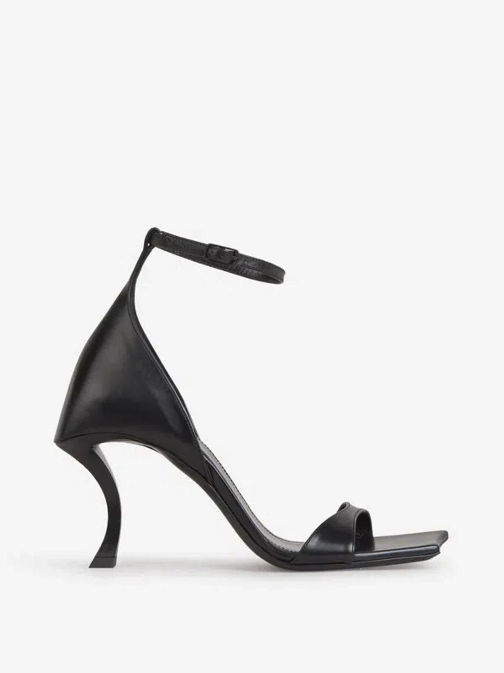 BALENCIAGA Hourglass Sandal In Black Product Image