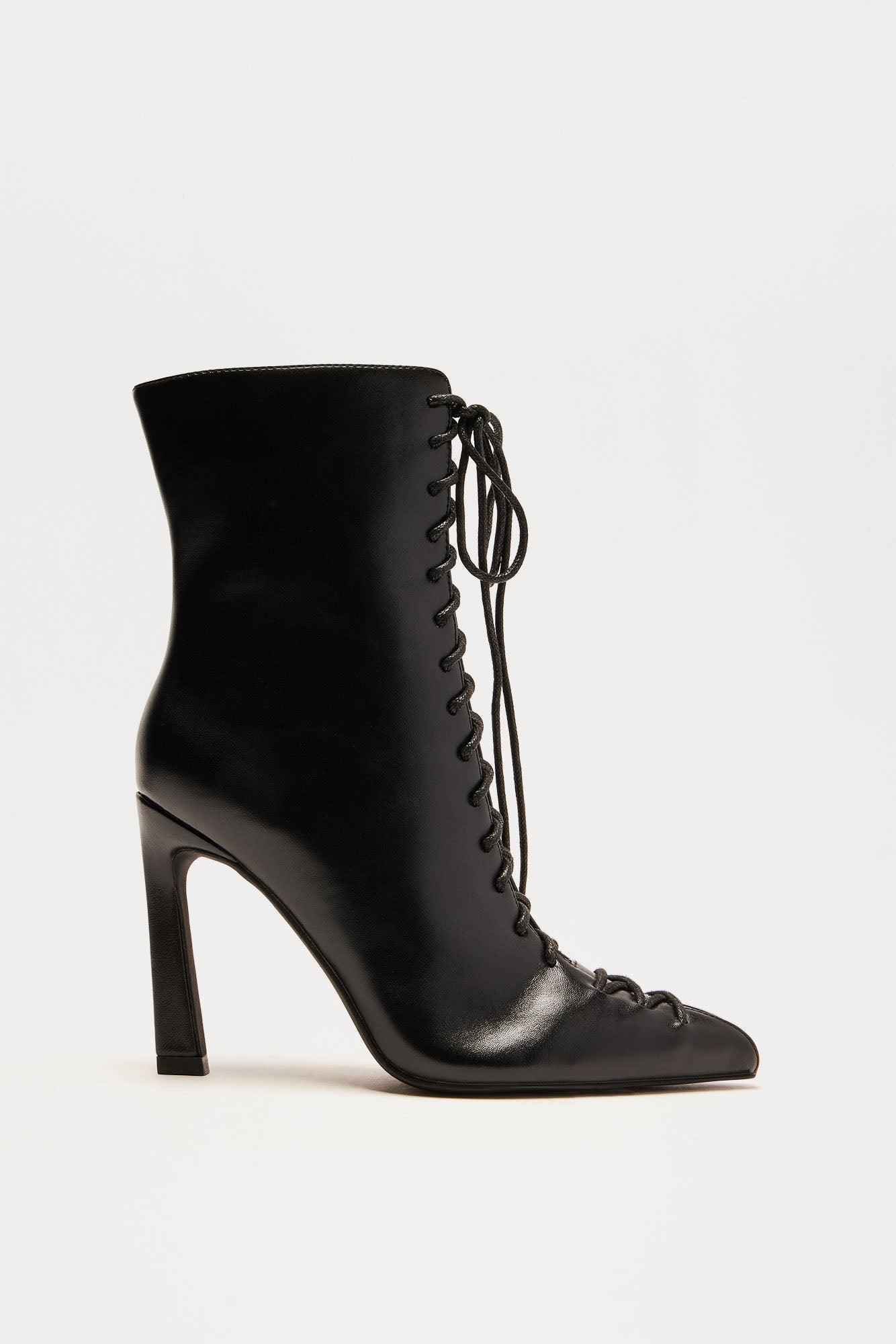 Iona Lace Up Booties - Black product image