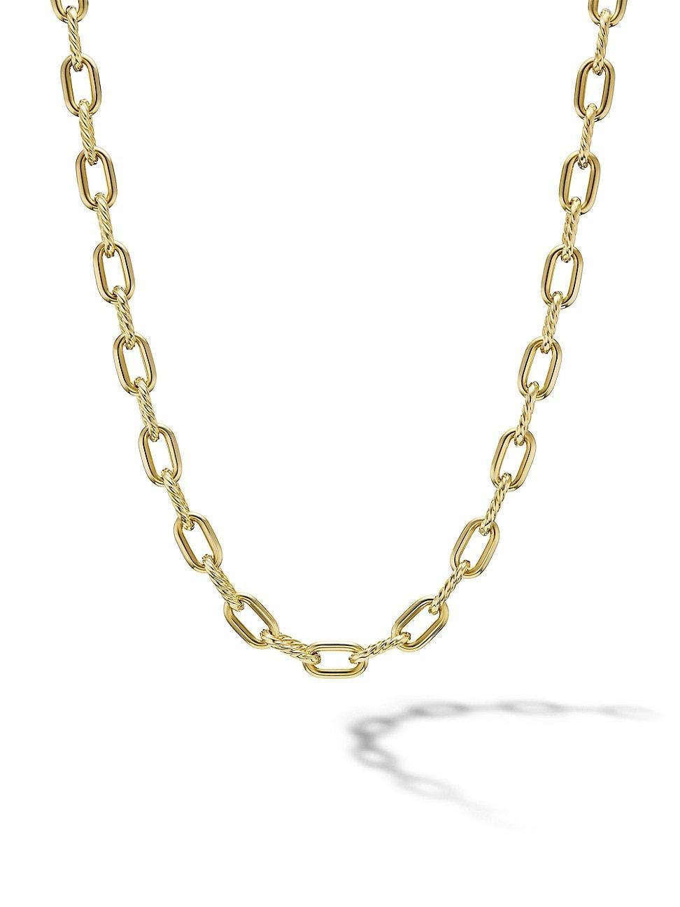 Womens DY Madison Chain Necklace In 18K Yellow Gold Product Image