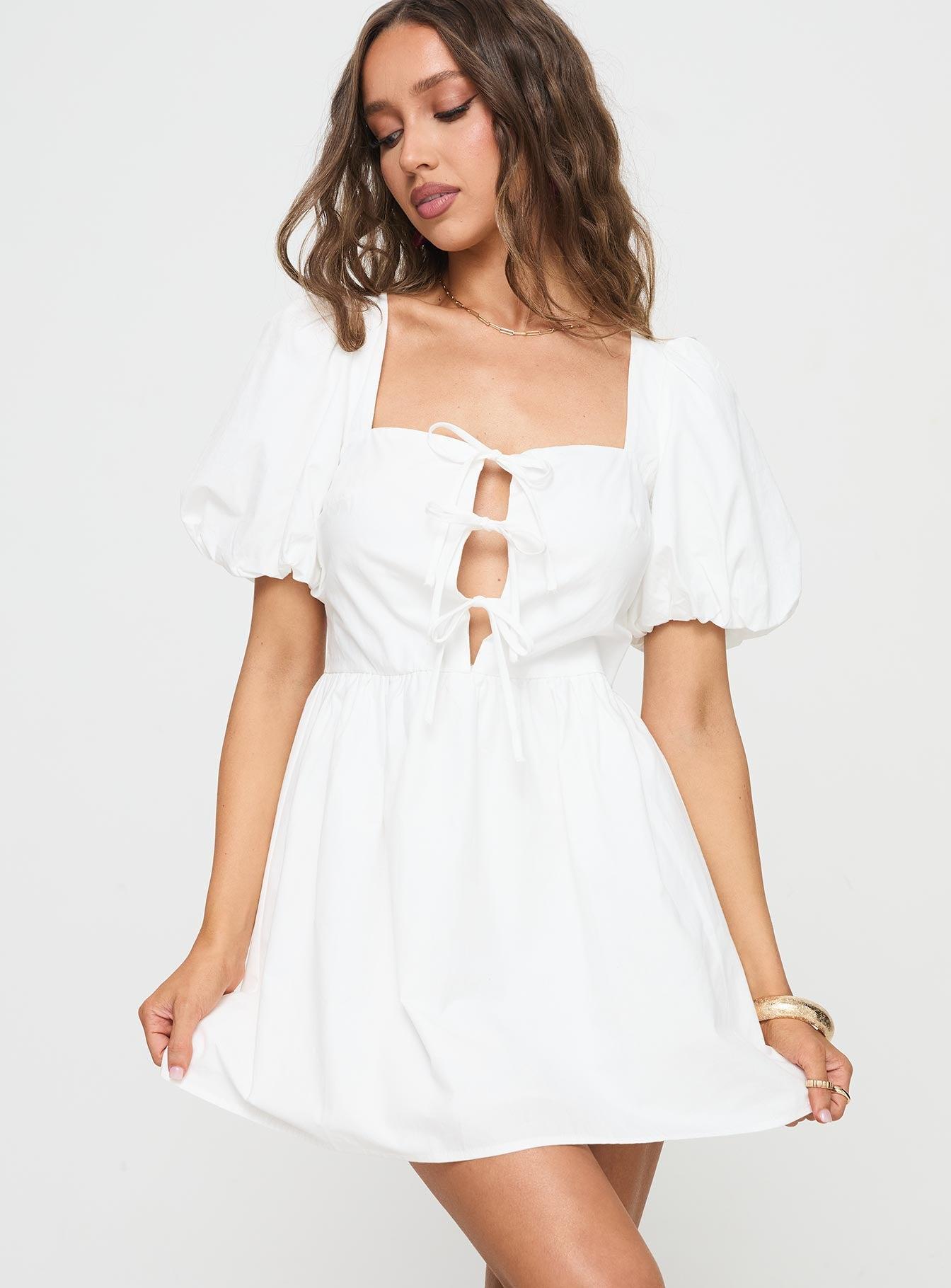 Kreamy Mini Dress White Product Image