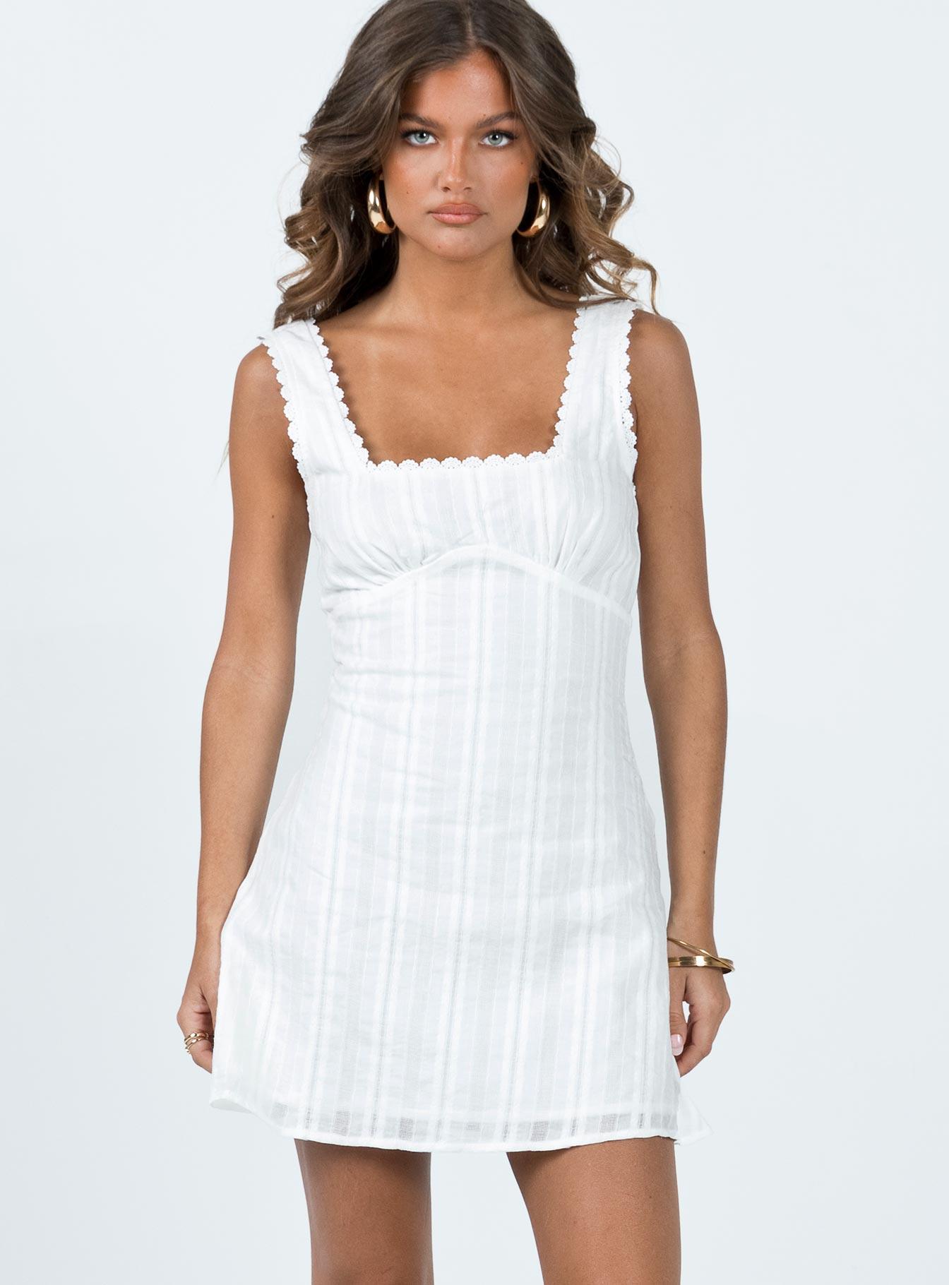 Dasha Mini Dress White Product Image