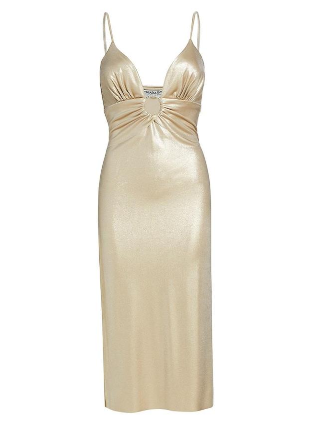 Womens Viridiana Splendid Metallic Midi-Dress Product Image