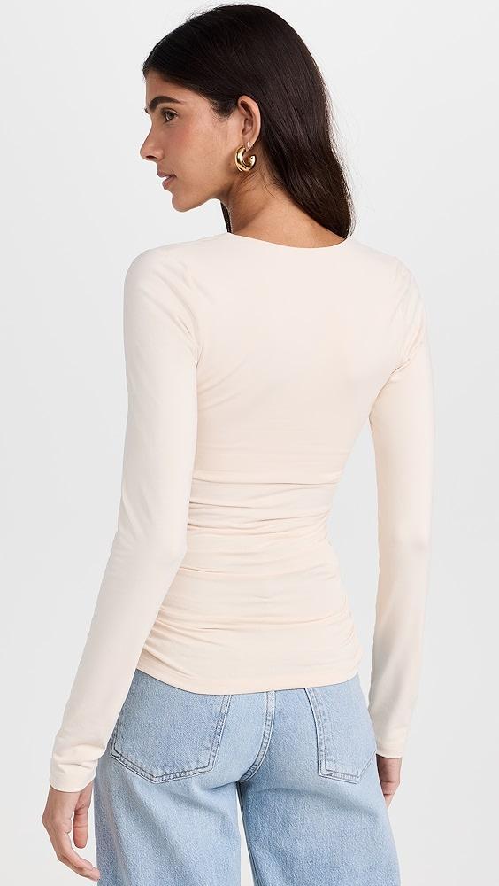 Susana Monaco V Neck Long Sleeve Top | Shopbop Product Image