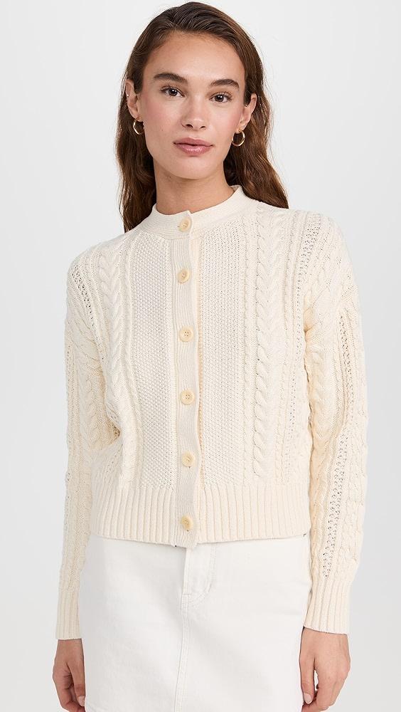 Alex Mill Cable Knit Nico Chunky Cardigan | Shopbop Product Image