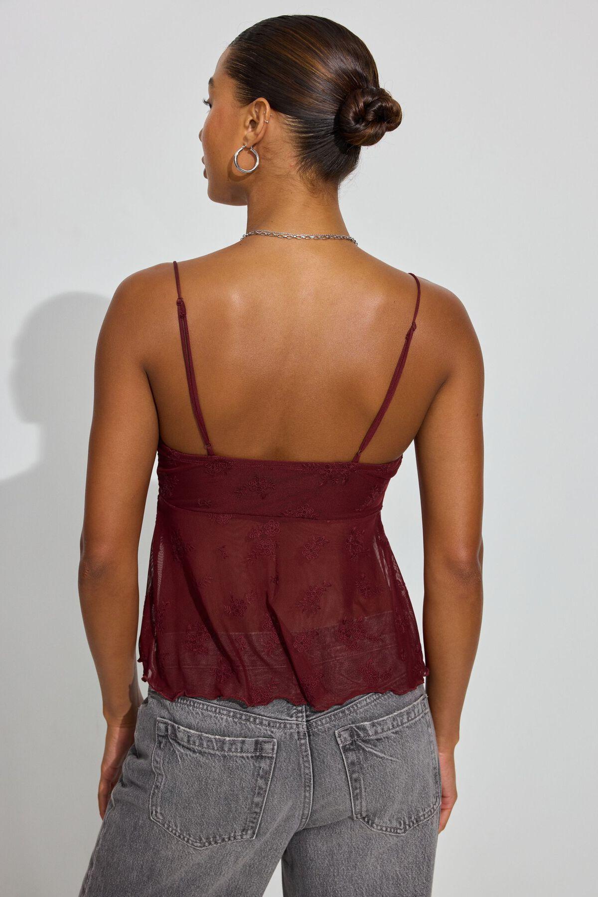 Mesh Flyaway Cami Top Product Image