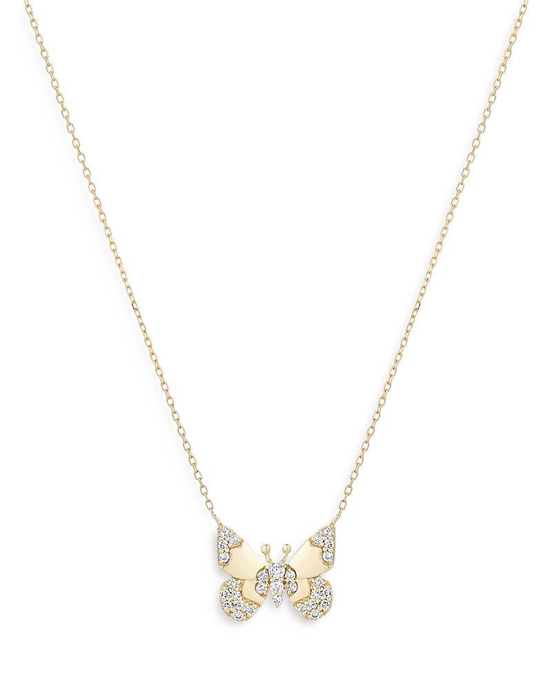 Adina Reyter 14K Yellow Gold Enchanted Diamond Butterfly Pendant Necklace, 16 Product Image