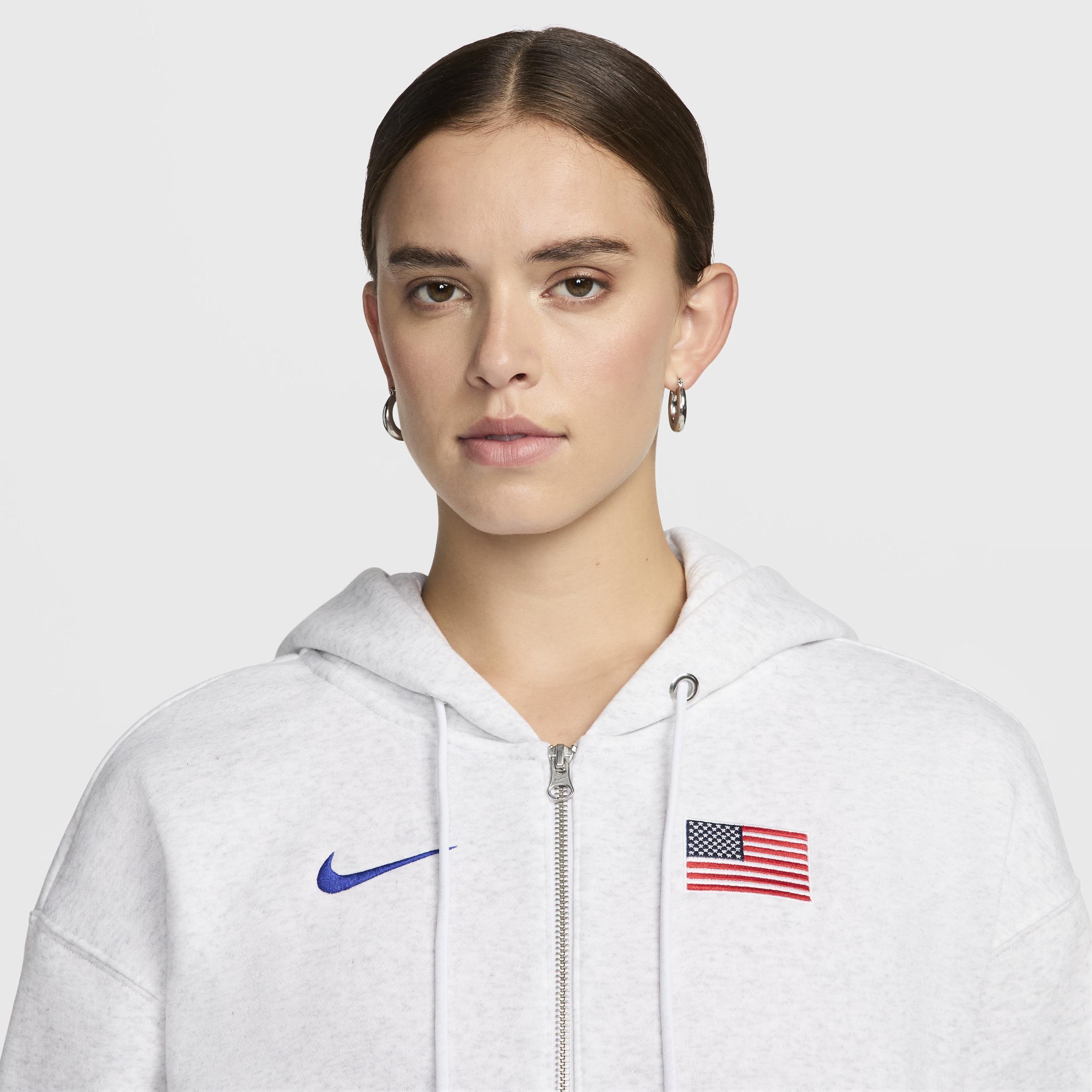 USA Phoenix Fleece Nike Womens Full-Zip Oversized Hoodie Product Image