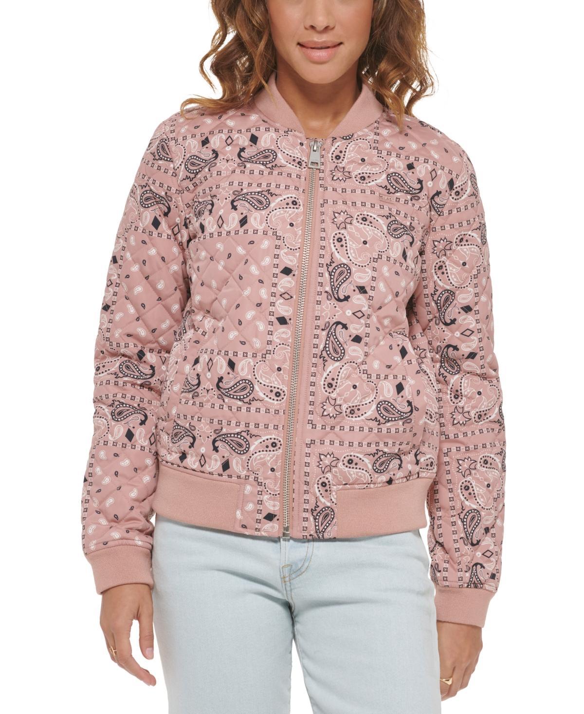 Womens Levis Diamond Quilted Bomber Jacket Product Image