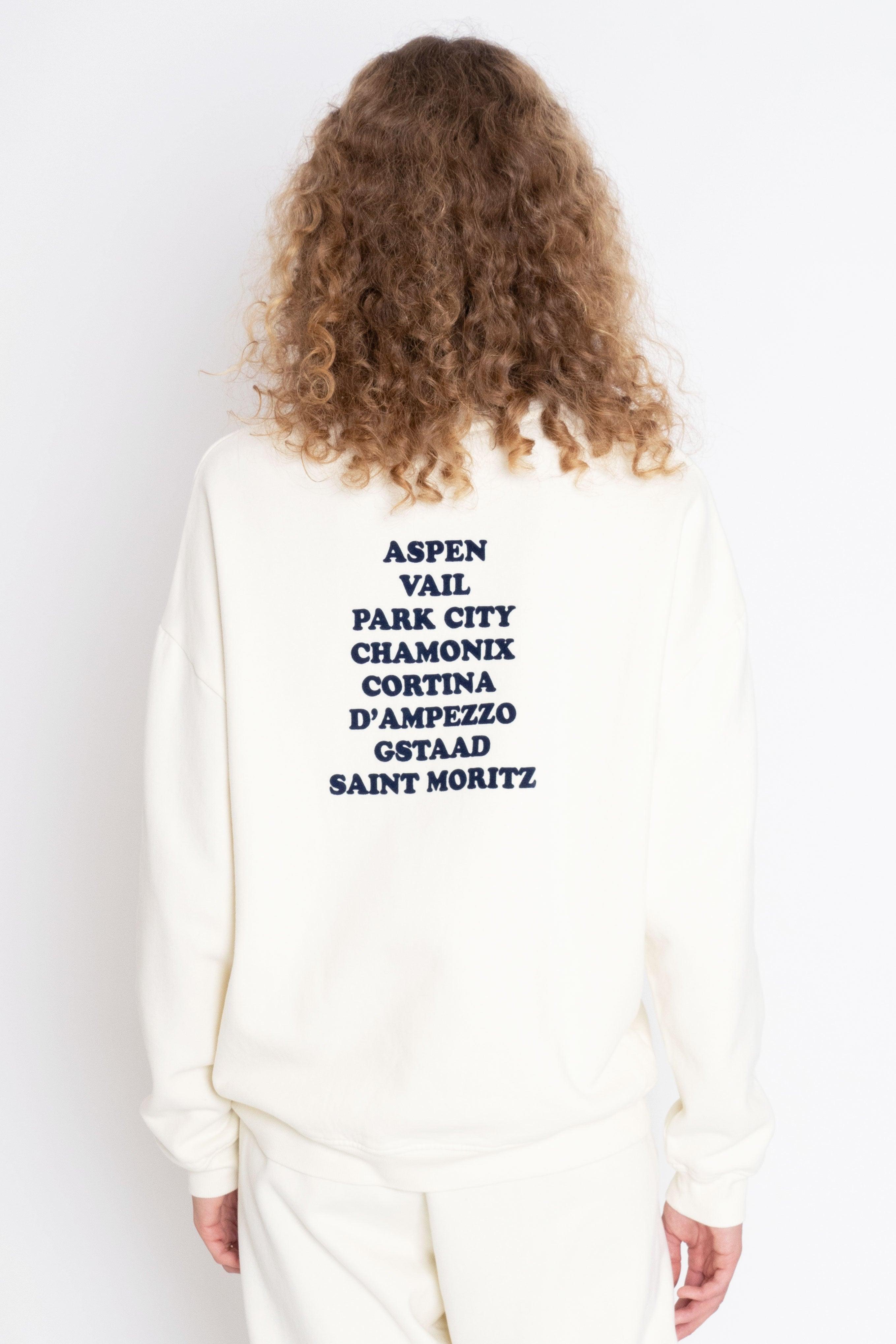 The Oversized Après Ski Town Sweatshirt - Cream Product Image