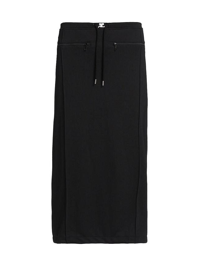 Womens Tracksuit Drawstring Midi-Skirt Product Image