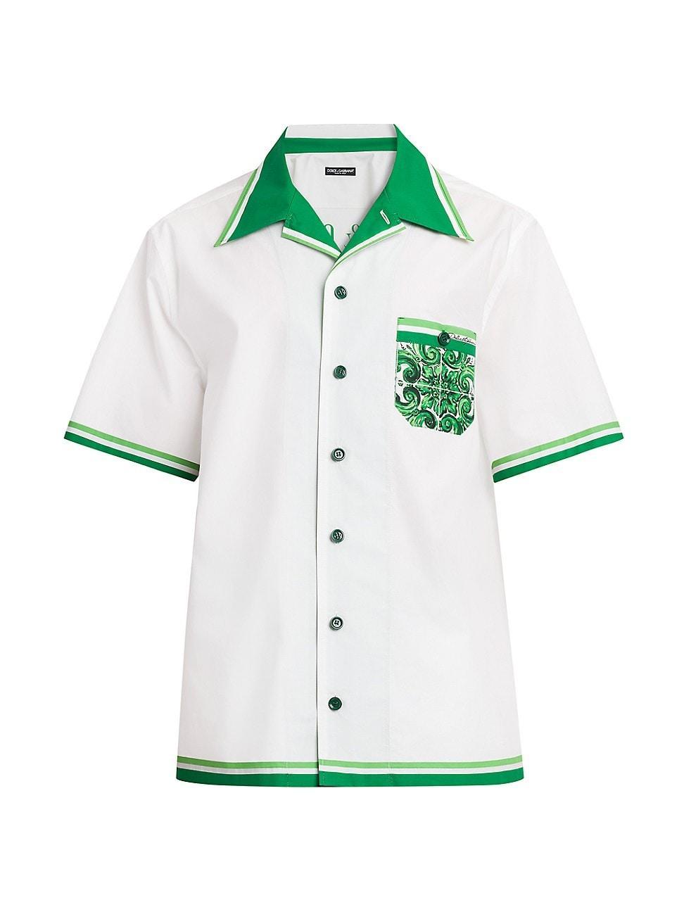 Mens Majolica Cotton Bowling Shirt Product Image