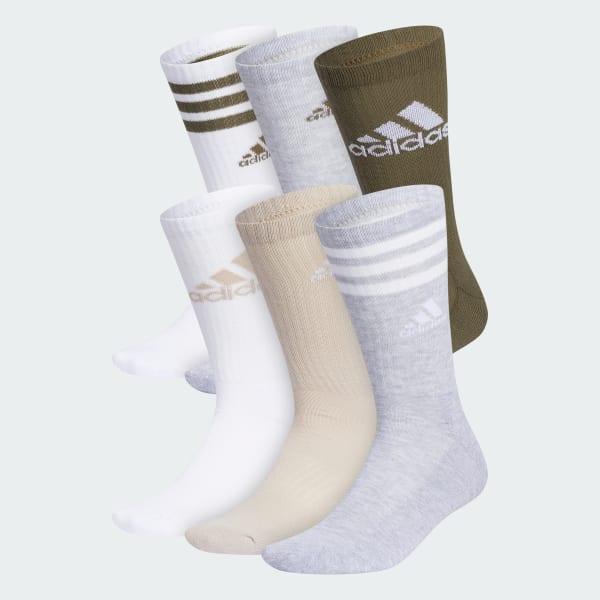 Cushioned Mixed Crew Socks 6 Pairs Product Image