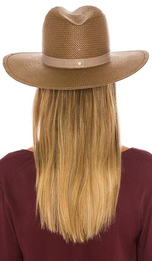 Janessa Leone Adriana Hat Brown. (also in L, S). Product Image