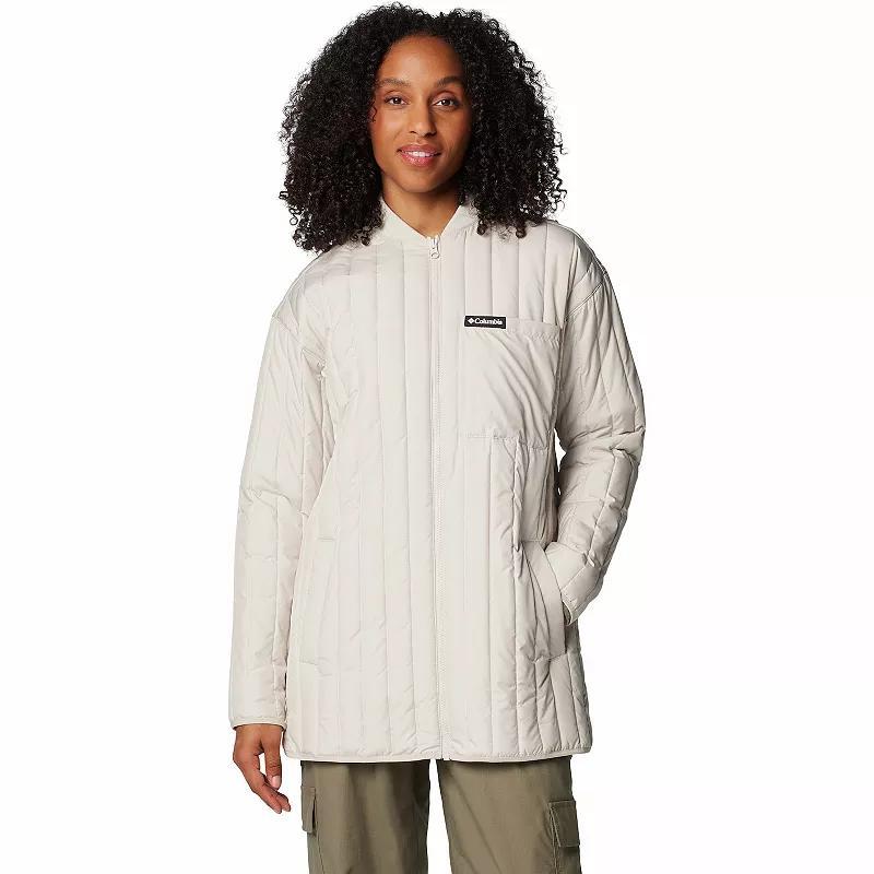 Womens Columbia Peony Park Overshirt Dark Grey Product Image