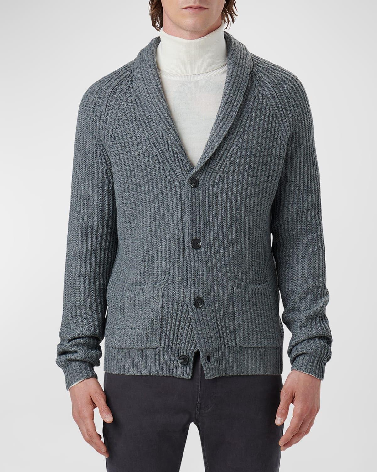 Mens Long-Sleeve Wool-Blend Cardgian Product Image