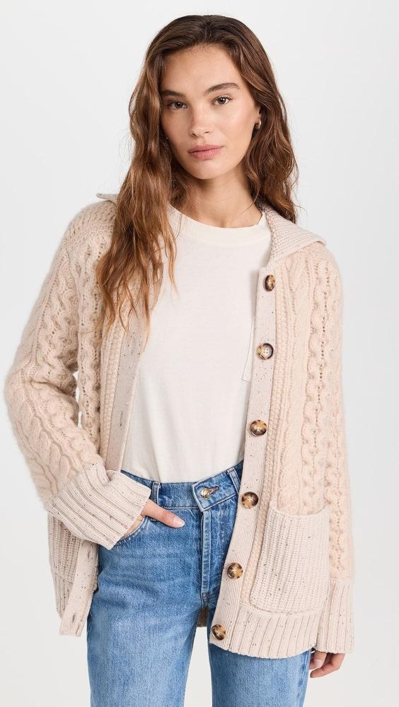 La Ligne Patchwork Cable Cardigan | Shopbop Product Image