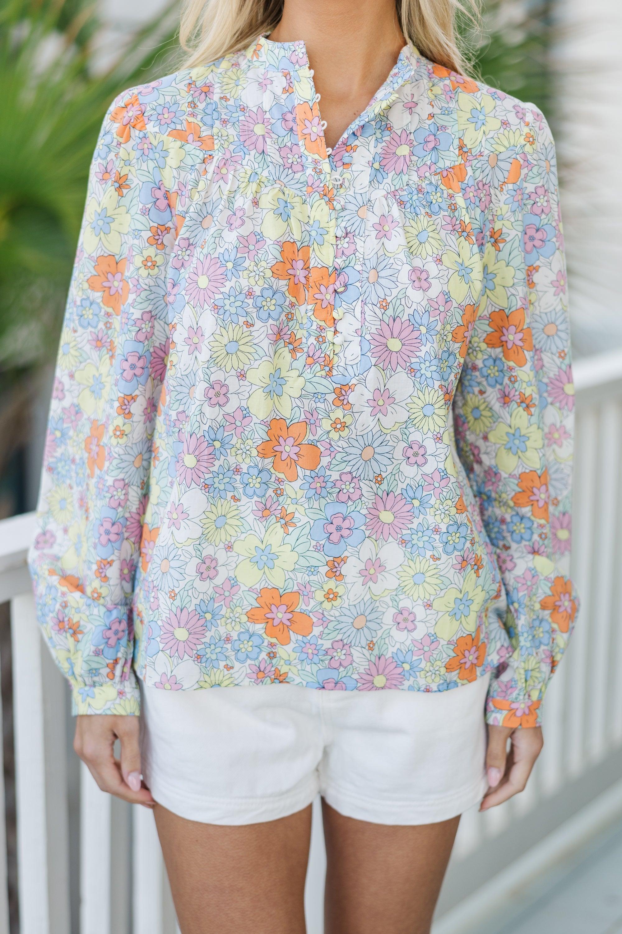 Fate: To This Day Yellow Floral Blouse Female Product Image