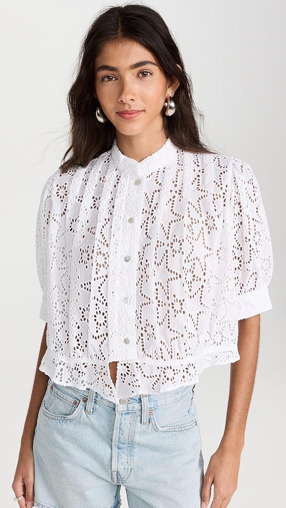 Alix of Bohemia Rhiannon Star Anglaise Blouse | Shopbop Product Image