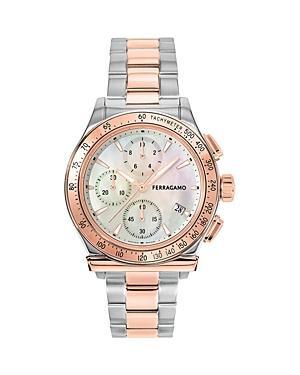 Salvatore Ferragamo Womens Swiss Chronograph 1927 Two-Tone Stainless Steel Bracelet Watch 38mm Product Image