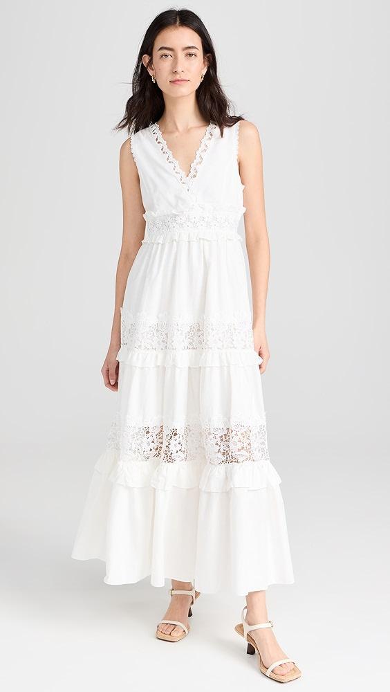 endless rose Sleeveless Lace Mixed Long Dress | Shopbop Product Image